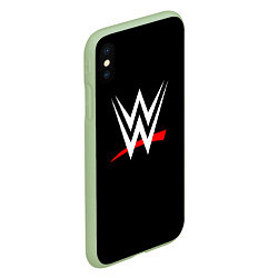 Чехол iPhone XS Max матовый WWE, цвет: 3D-салатовый — фото 2