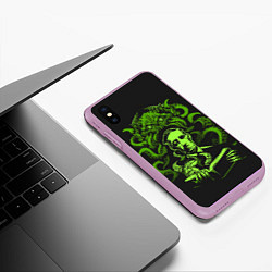 Чехол iPhone XS Max матовый Cthulhu, цвет: 3D-сиреневый — фото 2