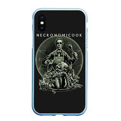 Чехол iPhone XS Max матовый Cthulhu, цвет: 3D-голубой