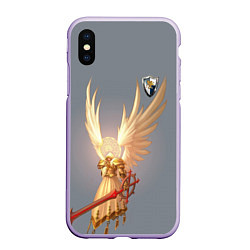 Чехол iPhone XS Max матовый Heroes of Might and Magic, цвет: 3D-светло-сиреневый