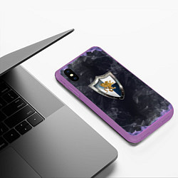 Чехол iPhone XS Max матовый Heroes of Might and Magic, цвет: 3D-фиолетовый — фото 2