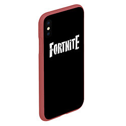 Чехол iPhone XS Max матовый Fortnite, цвет: 3D-красный — фото 2