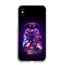 Чехол iPhone XS Max матовый UNDERTALE, цвет: 3D-белый