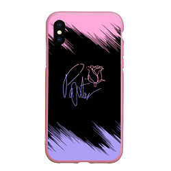 Чехол iPhone XS Max матовый ТИКТОКЕР - PAYTON MOORMEIE, цвет: 3D-розовый