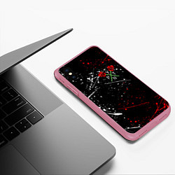 Чехол iPhone XS Max матовый Payton Moormeier: TikTok, цвет: 3D-малиновый — фото 2