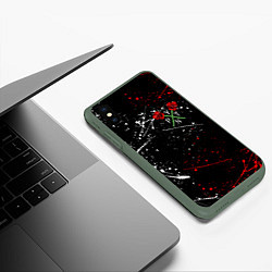 Чехол iPhone XS Max матовый Payton Moormeier: TikTok, цвет: 3D-темно-зеленый — фото 2