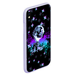 Чехол iPhone XS Max матовый LIL PEEP, цвет: 3D-светло-сиреневый — фото 2