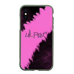 Чехол iPhone XS Max матовый LIL PEEP, цвет: 3D-темно-зеленый