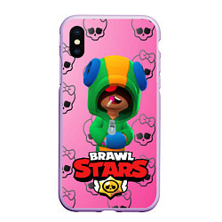 Чехол iPhone XS Max матовый Brawl stars