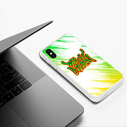 Чехол iPhone XS Max матовый Billie eilish, цвет: 3D-белый — фото 2