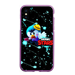 Чехол iPhone XS Max матовый BRAWL STARS MRP