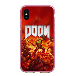 Чехол iPhone XS Max матовый DOOM