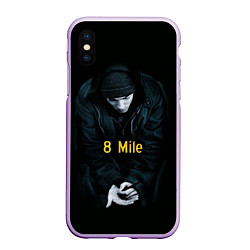 Чехол iPhone XS Max матовый EMINEM, цвет: 3D-сиреневый