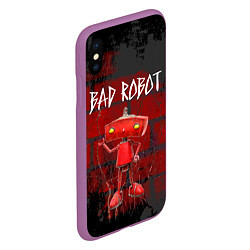 Чехол iPhone XS Max матовый Bad Robot, цвет: 3D-фиолетовый — фото 2