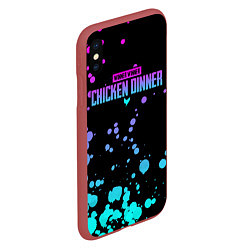 Чехол iPhone XS Max матовый Chicken Dinner, цвет: 3D-красный — фото 2