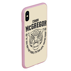 Чехол iPhone XS Max матовый Conor McGregor, цвет: 3D-розовый — фото 2