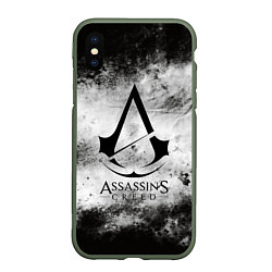 Чехол iPhone XS Max матовый Assassin’s Creed, цвет: 3D-темно-зеленый