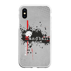 Чехол iPhone XS Max матовый Handball