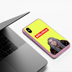 Чехол iPhone XS Max матовый BILLIE EILISH, цвет: 3D-розовый — фото 2