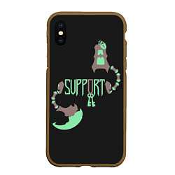 Чехол iPhone XS Max матовый Support