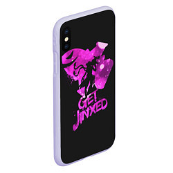 Чехол iPhone XS Max матовый Get Jinxed, цвет: 3D-светло-сиреневый — фото 2