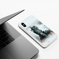 Чехол iPhone XS Max матовый ASSASSINS CREED, цвет: 3D-белый — фото 2