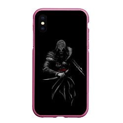 Чехол iPhone XS Max матовый Assassin’s Creed, цвет: 3D-малиновый