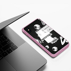 Чехол iPhone XS Max матовый WATCH DOGS 2, цвет: 3D-розовый — фото 2