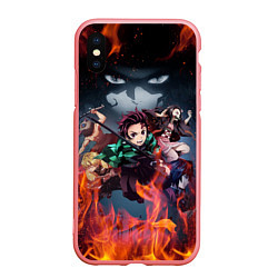 Чехол iPhone XS Max матовый KIMETSU NO YAIBA, цвет: 3D-баблгам