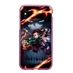 Чехол iPhone XS Max матовый KIMETSU NO YAIBA