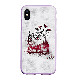 Чехол iPhone XS Max матовый Three Days Grace, цвет: 3D-сиреневый