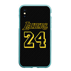 Чехол iPhone XS Max матовый Kobe Bryant, цвет: 3D-мятный