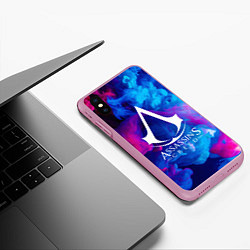 Чехол iPhone XS Max матовый ASSASSINS CREED, цвет: 3D-розовый — фото 2