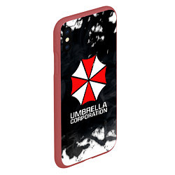 Чехол iPhone XS Max матовый UMBRELLA CORP, цвет: 3D-красный — фото 2