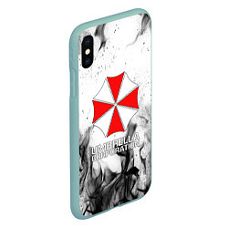 Чехол iPhone XS Max матовый UMBRELLA CORP, цвет: 3D-мятный — фото 2