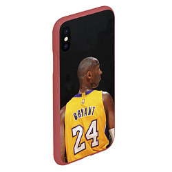 Чехол iPhone XS Max матовый Kobe Bryant, цвет: 3D-красный — фото 2