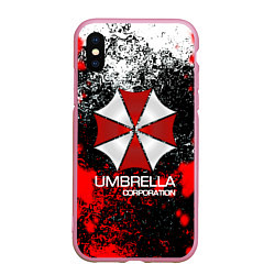 Чехол iPhone XS Max матовый UMBRELLA CORP