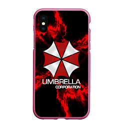 Чехол iPhone XS Max матовый UMBRELLA CORP