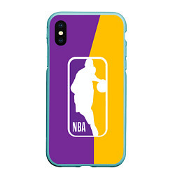 Чехол iPhone XS Max матовый NBA Kobe Bryant, цвет: 3D-мятный