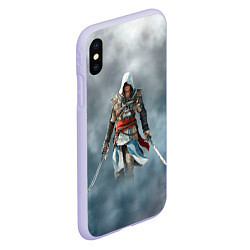 Чехол iPhone XS Max матовый ASSASSIN'S CREED, цвет: 3D-светло-сиреневый — фото 2