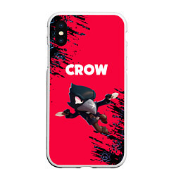 Чехол iPhone XS Max матовый BRAWL STARS CROW