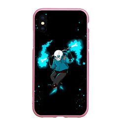 Чехол iPhone XS Max матовый Undertale, цвет: 3D-розовый