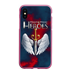 Чехол iPhone XS Max матовый Heroes of Might and Magic, цвет: 3D-малиновый