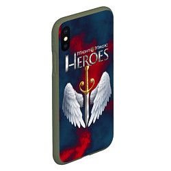 Чехол iPhone XS Max матовый Heroes of Might and Magic, цвет: 3D-темно-зеленый — фото 2