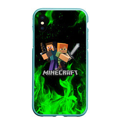 Чехол iPhone XS Max матовый MINECRAFT