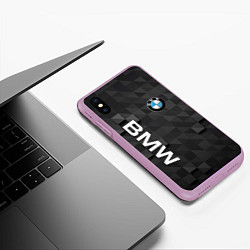Чехол iPhone XS Max матовый BMW, цвет: 3D-сиреневый — фото 2