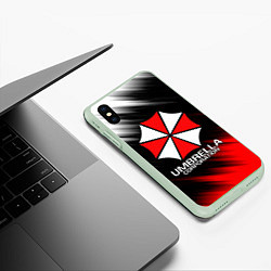 Чехол iPhone XS Max матовый UMBRELLA CORP, цвет: 3D-салатовый — фото 2
