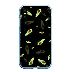 Чехол iPhone XS Max матовый Авокадо