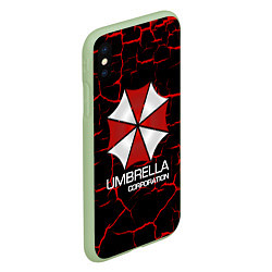 Чехол iPhone XS Max матовый UMBRELLA CORP, цвет: 3D-салатовый — фото 2