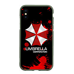 Чехол iPhone XS Max матовый UMBRELLA CORP